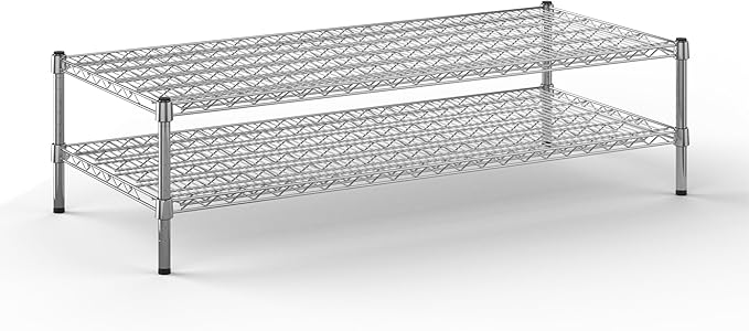 Regal Altair 24" Deep x 54" Wide x 14" Height Wire Shelving Kit | 2-Tier | NSF Commercial Storage Rack Unit