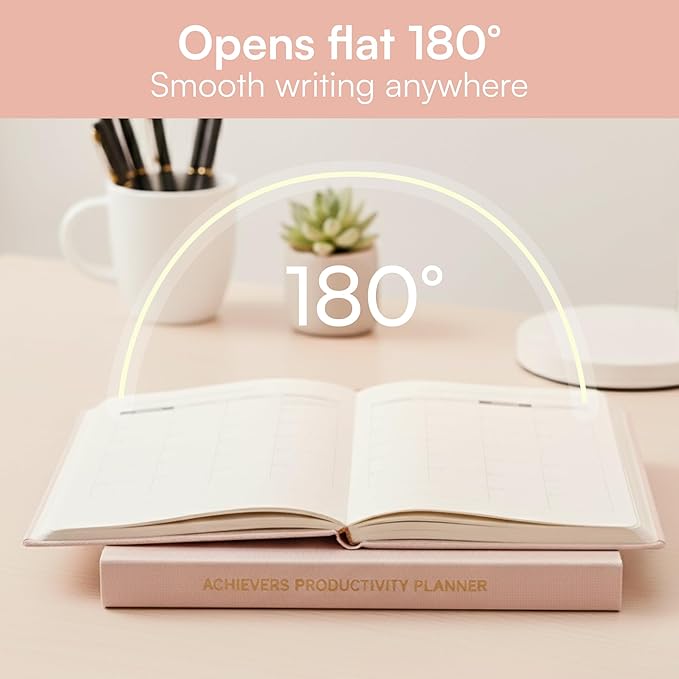 3-Month Productivity & Goal Planner 2026 - Undated Daily Monthly Weekly Planner for Women, Habit Tracker, Time Management & Mindfulness Journal, A5 To Do List Organizer
