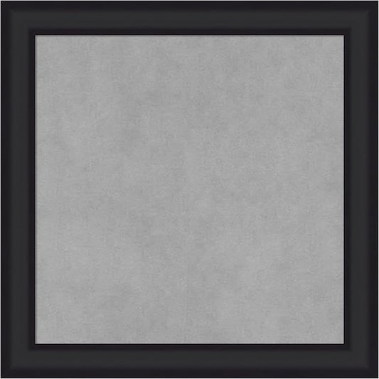 Amanti Art Black Framed Magnetic Board 19x19 Small Vision Board for use with Magnets, 100% Metal Sheet to Display Items as Office Decor or for Home Organization in mudroom, Kitchen or Kids Room