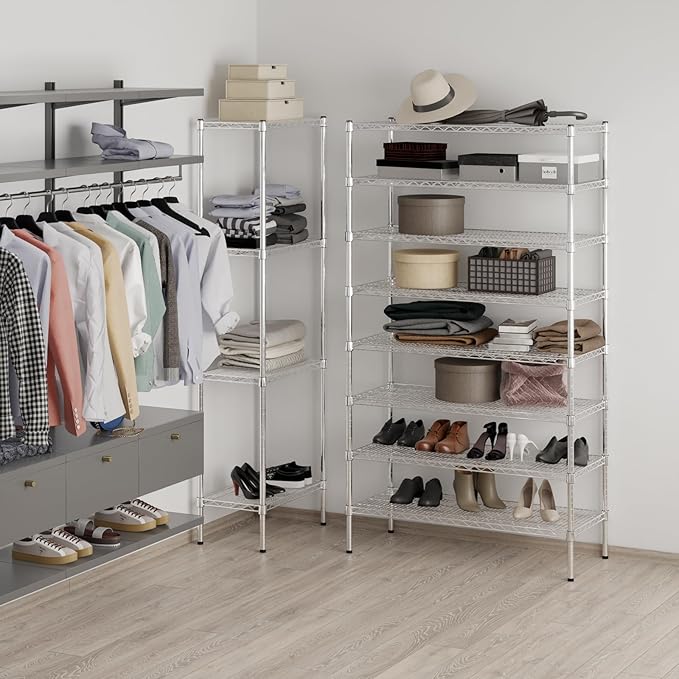 Regal Altair 18" Deep x 42" Wide x 74" Height Wire Shelving Kit | 8-Tier | NSF Commercial Storage Rack Unit