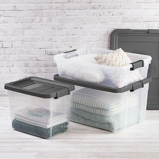 Sterilite Box Stacker Modular Clear 16QT 14723V06