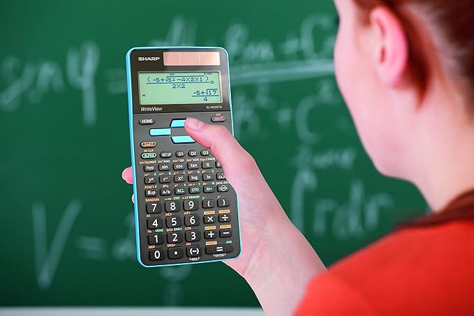 Sharp EL-W535TGBBL Scientific Calculator with WriteView™ 4 Line Display, Black, Blue