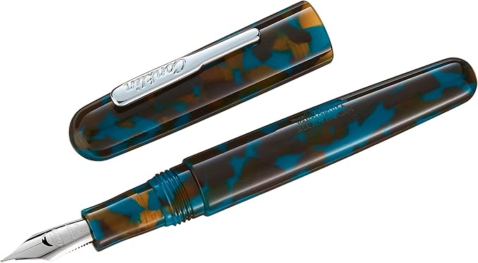 Conklin All American Fountain Pen in Southwest Turquoise – Stub Nib, Artistic Design & Superior Craftsmanship – Ideal Gift for Calligraphers & Pen Collectors