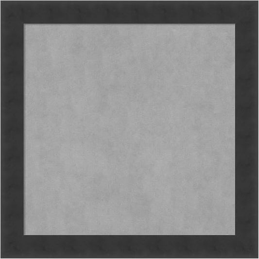 Amanti Art Black Framed Magnetic Board 14x14 X-Small Vision Board for use with Magnets, 100% Metal Sheet to Display Items as Office Decor or for Home Organization in mudroom, Kitchen or Kids Room