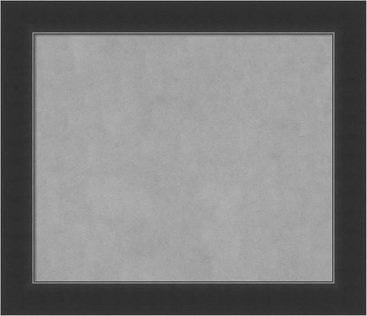 Amanti Art Black Framed Magnetic Board 25x29 Medium Vision Board for use with Magnets, 100% Metal Sheet to Display Items as Office Decor or for Home Organization in mudroom, Kitchen or Kids Room