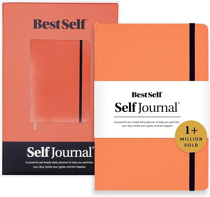 BestSelf 13-Week Self Journal & Goal Planner – Undated Daily ADHD-Friendly Journal for Men & Women | Productivity, Gratitude, Reflection & Habit Tracker | 2026 Life Organizer with Prompts, Coral