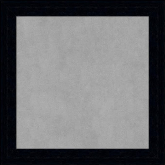 Amanti Art Black Framed Magnetic Board 24x24 Medium Vision Board for use with Magnets, 100% Metal Sheet to Display Items as Office Decor or for Home Organization in mudroom, Kitchen or Kids Room