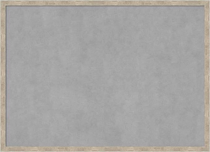 Amanti Art Silver Framed Magnetic Board 21x29 Medium Vision Board for use with Magnets, 100% Metal Sheet to Display Items as Office Decor or for Home Organization in mudroom, Kitchen or Kids Room