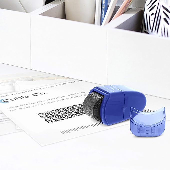Guard Your ID Identity Protection Stamp Roller, Blue, IS-520CM