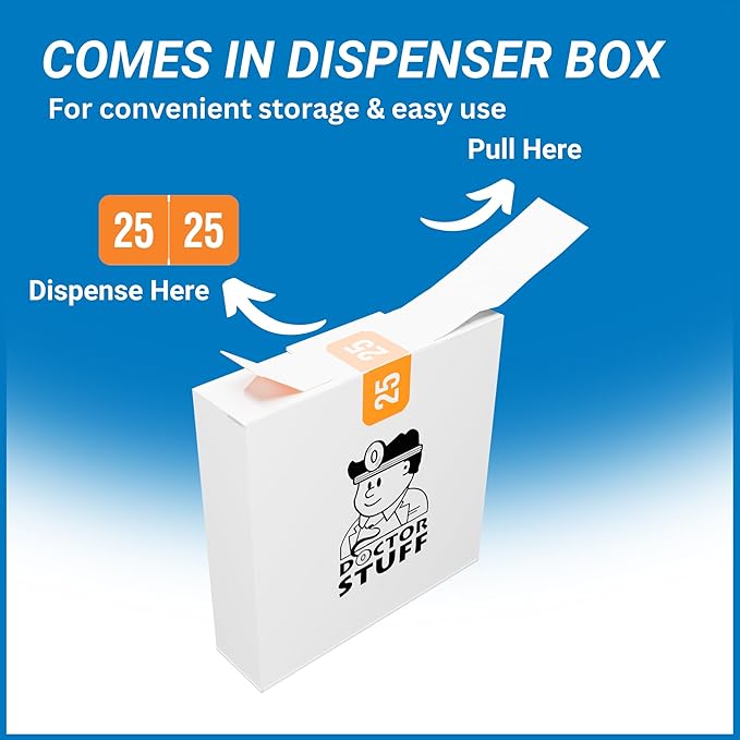2025 Year Labels, Doctor Stuff 2025 Chart Stickers, Orange/White Color Coded, Reynolds & Reynolds Style, USA Made Year Stickers for End Tab File Folders, 500/Roll, 1 Roll, 3/4" x 1-1/2"