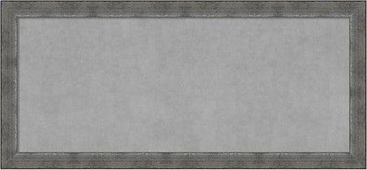 Amanti Art Silver Framed Magnetic Board 24x52 Oversize Vision Board for use with Magnets, 100% Metal Sheet to Display Items as Office Decor or for Home Organization in mudroom, Kitchen or Kids Room