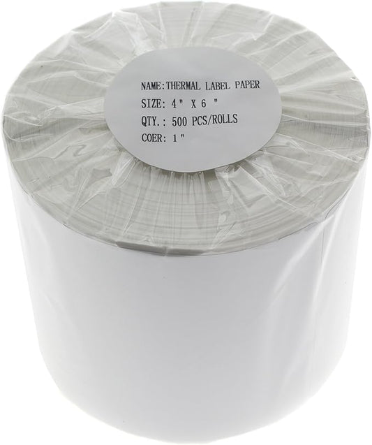 MFLABEL 4x6 Direct Thermal Shipping Labels - 6 Rolls of 450 Labels/Roll, Compatible with Zebra 2844/ZP450/ZP500/ZP505, USPS/FedEx/UPS/Amazon Shipping, Smudge-Resistant & Permanent Adhesive