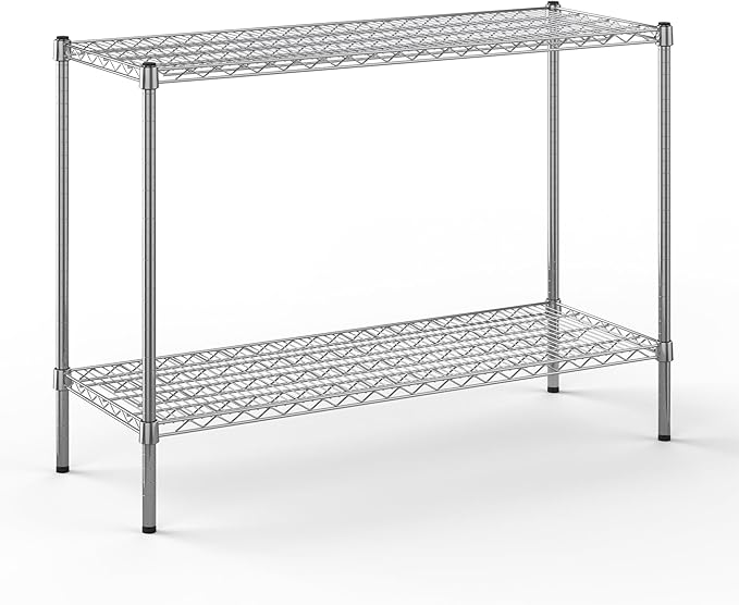 Regal Altair 18" Deep x 48" Wide x 34" Height Wire Shelving Kit | 2-Tier | NSF Commercial Storage Rack Unit