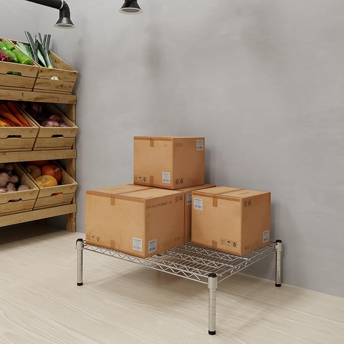 Regal Altair 24" Deep x 30" Wide x 8" Height Wire Shelving Kit | 1-Tier | NSF Commercial Storage Rack Unit