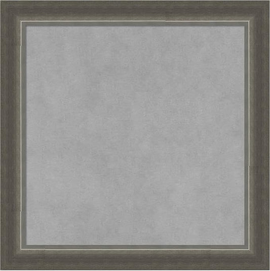 Amanti Art Silver Framed Magnetic Board 19x19 Small Vision Board for use with Magnets, 100% Metal Sheet to Display Items as Office Decor or for Home Organization in mudroom, Kitchen or Kids Room