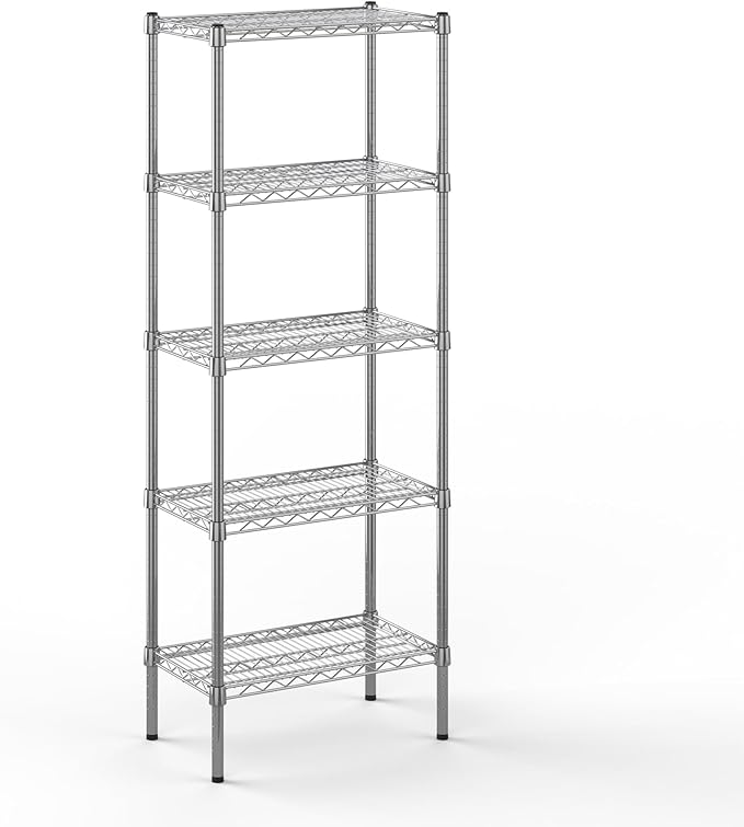 Regal Altair 14" Deep x 24" Wide x 64" Height Wire Shelving Kit | 5-Tier | NSF Commercial Storage Rack Unit