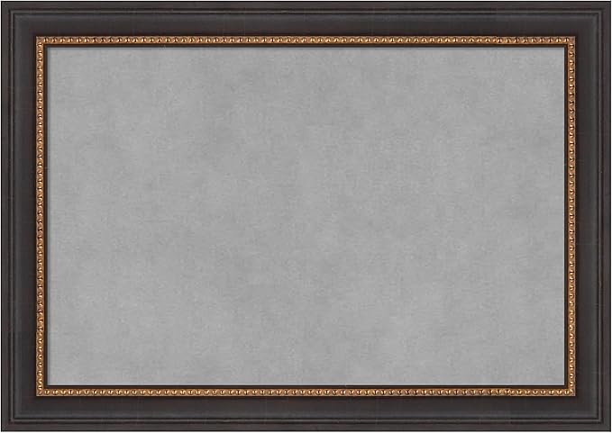 Amanti Art Black Framed Magnetic Board 15x21 Small Vision Board for use with Magnets, 100% Metal Sheet to Display Items as Office Decor or for Home Organization in mudroom, Kitchen or Kids Room