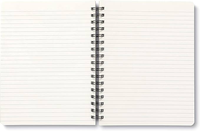 Compendium Spiral Notebook - Wild at Heart — A Designer Spiral Notebook with 192 Lined Pages, College Ruled, 7.0”W x 9.25”H