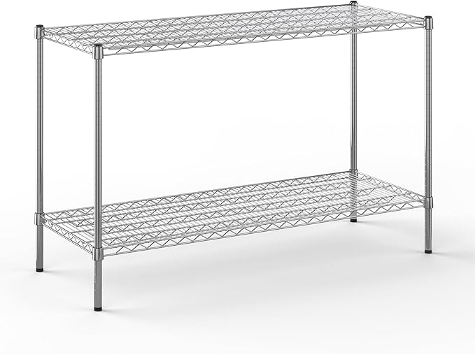Regal Altair 21" Deep x 54" Wide x 34" Height Wire Shelving Kit | 2-Tier | NSF Commercial Storage Rack Unit