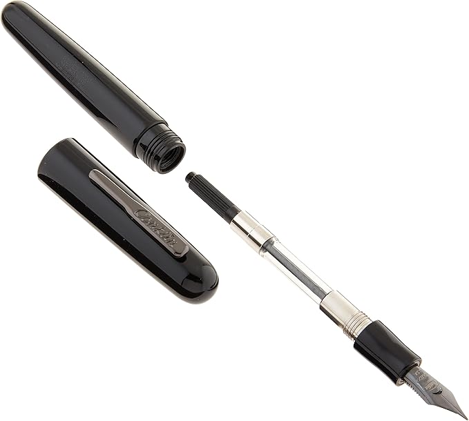 Conklin All American Fountain Pen in Black – Extra Fine Nib, Classic Design & Superior Craftsmanship – Ideal Gift for Professionals & Pen Collectors