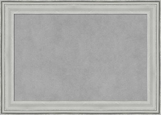 Amanti Art Silver Framed Magnetic Board 15x21 Small Vision Board for use with Magnets, 100% Metal Sheet to Display Items as Office Decor or for Home Organization in mudroom, Kitchen or Kids Room