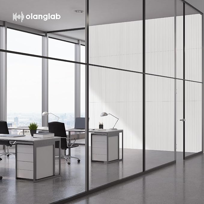 Olanglab Acoustic Wall Panels 10 Pack, 48 x 24 per Acoustic Panels Sound Absorbing, Decorative Sound Panels for Home Studio and Office, White