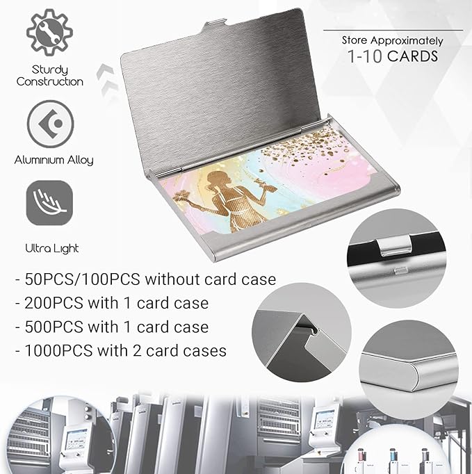 Custom Business Cards Double-Sided Personalized Stationery | Professional 300GSM Matte Paper for Small Business | 3.5x2 Inch