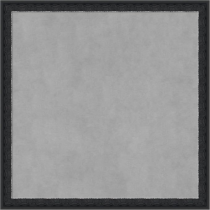 Amanti Art Black Framed Magnetic Board 22x22 Medium Vision Board for use with Magnets, 100% Metal Sheet to Display Items as Office Decor or for Home Organization in mudroom, Kitchen or Kids Room