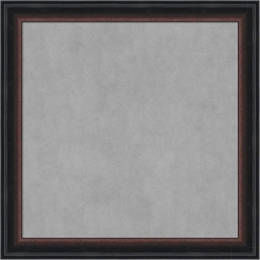 Amanti Art Black Framed Magnetic Board 14x14 X-Small Vision Board for use with Magnets, 100% Metal Sheet to Display Items as Office Decor or for Home Organization in mudroom, Kitchen or Kids Room