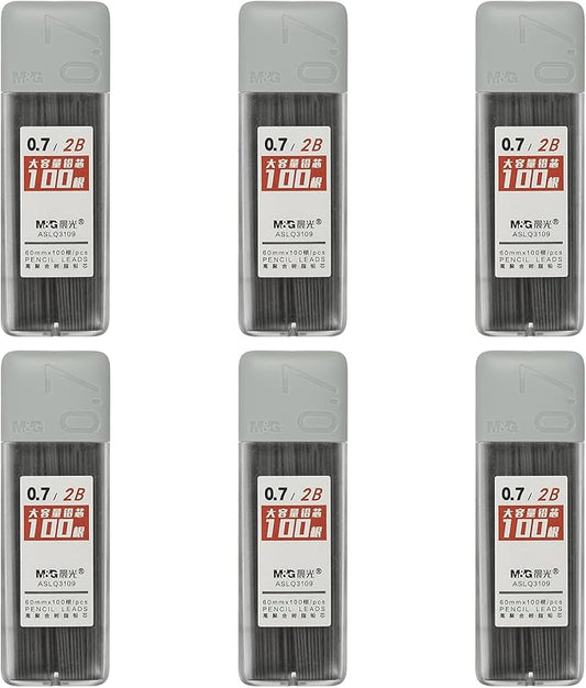 PATIKIL 600Pcs 2B Mechanical Pencil Lead, 0.7mm Black Lead Refill Break Resistant Pencil Refills for Writing Supplies, Grey