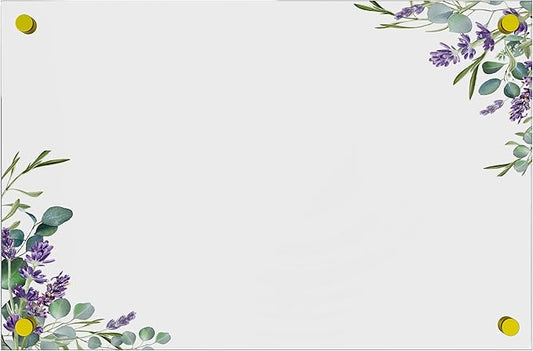 Acrylic Dry Erase Board for Wall with Stylish Border - Shipped Next Day, Made in USA, Non-Magnetic Whiteboard, Wall Mounted Board, Easy to Clean (Clear - 16x20)