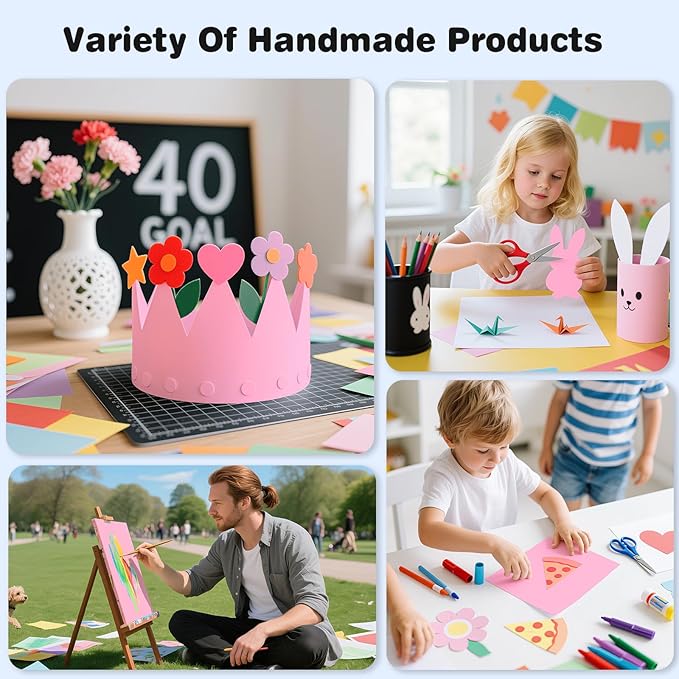 Cardstock 8.5 x 11, Thick Printer Paper 75 lb/200 gsm, 40 Sheets Card Stock Pink, Heavy Card stock, Art CardStock Paper for Invitations, Diy Cards, Business Cards, Menus, Crafts, Drawing etc