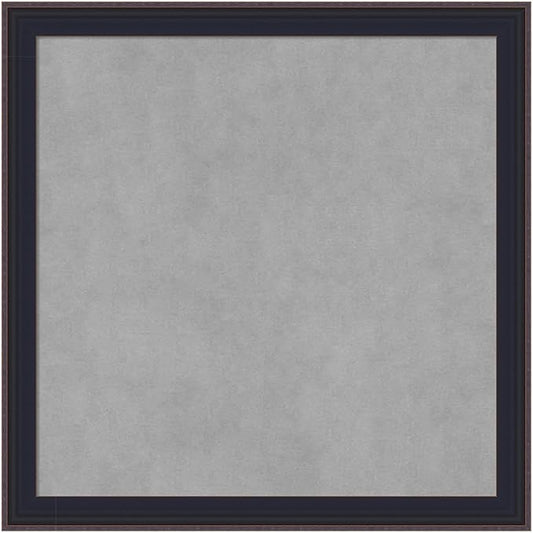Amanti Art Black Framed Magnetic Board 23x23 Medium Vision Board for use with Magnets, 100% Metal Sheet to Display Items as Office Decor or for Home Organization in mudroom, Kitchen or Kids Room