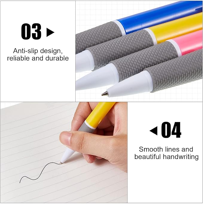 Henoyso 200 Count Retractable Ballpoint Pens Bulk 0.7 mm Black Ink Click Pens Back to School Pens Supplies for Teens Office Students Gifting for Back to School