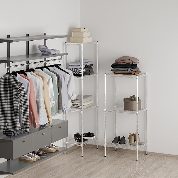 Regal Altair 18" Deep x 24" Wide x 54" Height Wire Shelving Kit | 3-Tier | NSF Commercial Storage Rack Unit