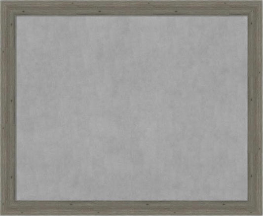 Amanti Art Grey Framed Magnetic Board 37x45 X-Large Vision Board for use with Magnets, 100% Metal Sheet to Display Items as Office Decor or for Home Organization in mudroom, Kitchen or Kids Room