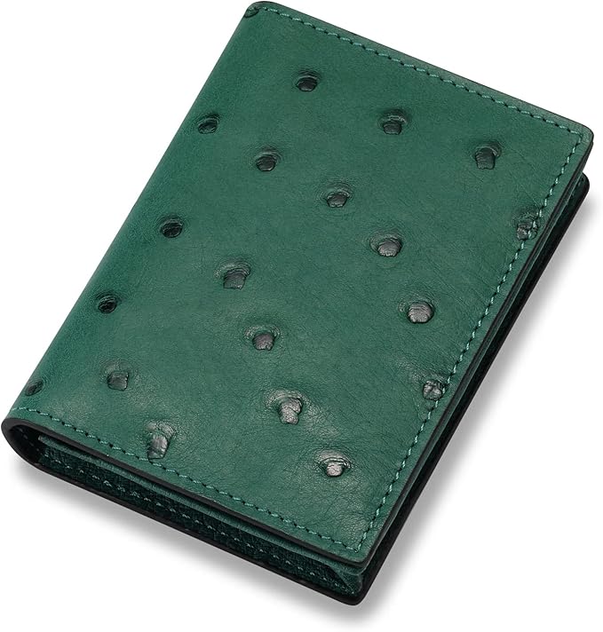 Leather Business Card Case Holder for Men & Women, Italian Calfskin