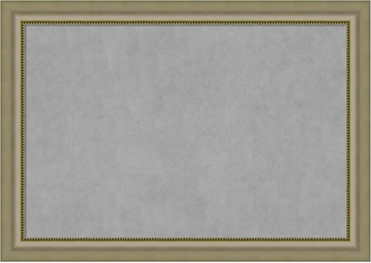 Amanti Art Silver Framed Magnetic Board 29x41 Large Vision Board for use with Magnets, 100% Metal Sheet to Display Items as Office Decor or for Home Organization in mudroom, Kitchen or Kids Room