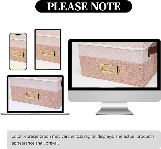 Vienrose Greeting Card Organizer Box with 20 Removable Dividers, 84 Self-Adhesive Labels, Foldable Storage Box Great for Greeting Cards, Photos, Envelopes, Stickers, Postcards Light Pink&Lotus