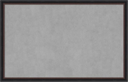 Amanti Art Black Framed Magnetic Board 22x34 Large Vision Board for use with Magnets, 100% Metal Sheet to Display Items as Office Decor or for Home Organization in mudroom, Kitchen or Kids Room