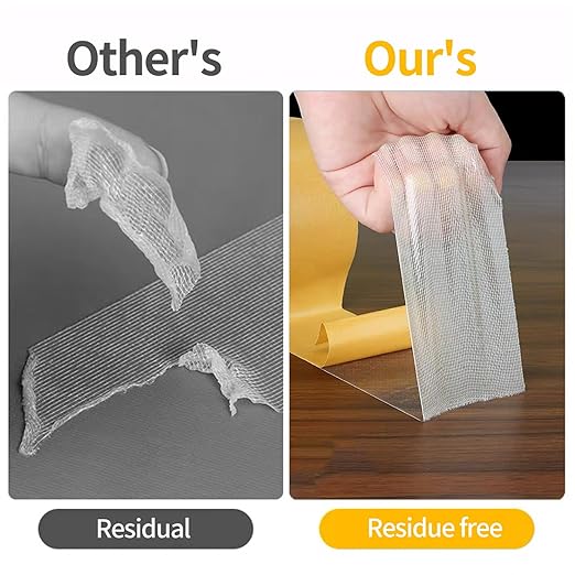 KAIYUER 0.39in x 66FT,Double Sided Tape Heavy Duty,High Stickness Clear Tape for Making DIY Crafts, Paste Photo, Rug Fixed, Floor,Wall Decor,Office Decor,No Glue Residue
