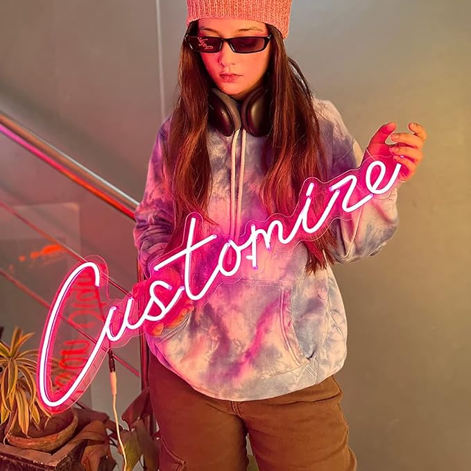 Custom Neon Signs, Sign for Bachelorette Party Engagement Party First Birthday Favors Home Wall Decorations Light Wall Art Gifts 16"