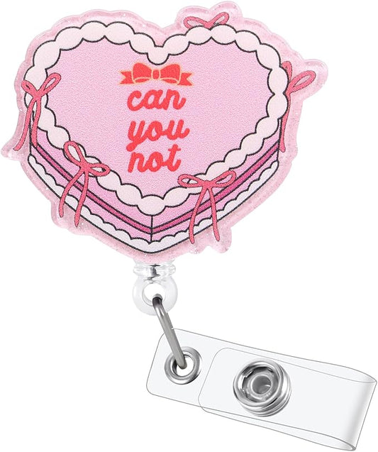 Can You Not Funny Nurse Badge Reel, Cute Retractable ID Card Badge Holders, Medical Badge Clip for Nurses Station Psychiatry ER ED RN CNA Social Workers Psychologist Physician Front Desk Receptionist
