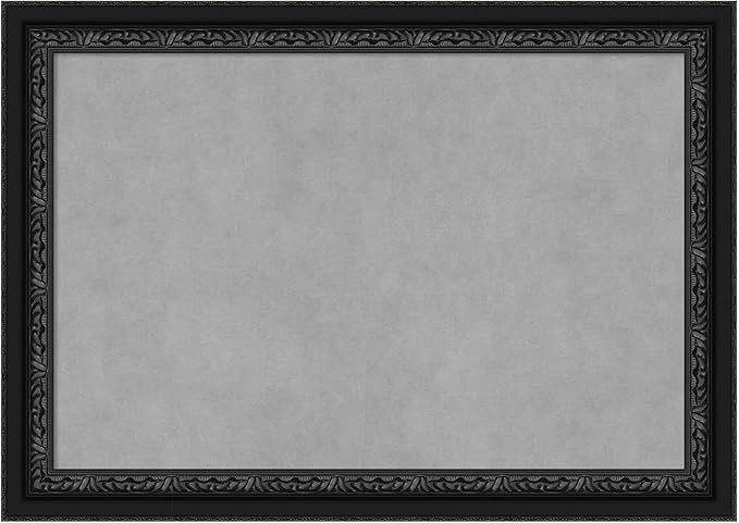 Amanti Art Black Framed Magnetic Board 20x28 Medium Vision Board for use with Magnets, 100% Metal Sheet to Display Items as Office Decor or for Home Organization in mudroom, Kitchen or Kids Room