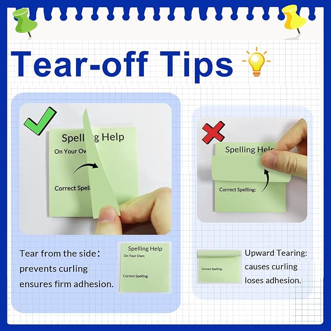 BEXOA EDC Bulk Personalized Sticky Notes 3"x3" - 4 Color Custom Notepads with Your Text, 100 Sheets/Pad, 12 Pack Set for Business Marketing, Office Supplies, Schools