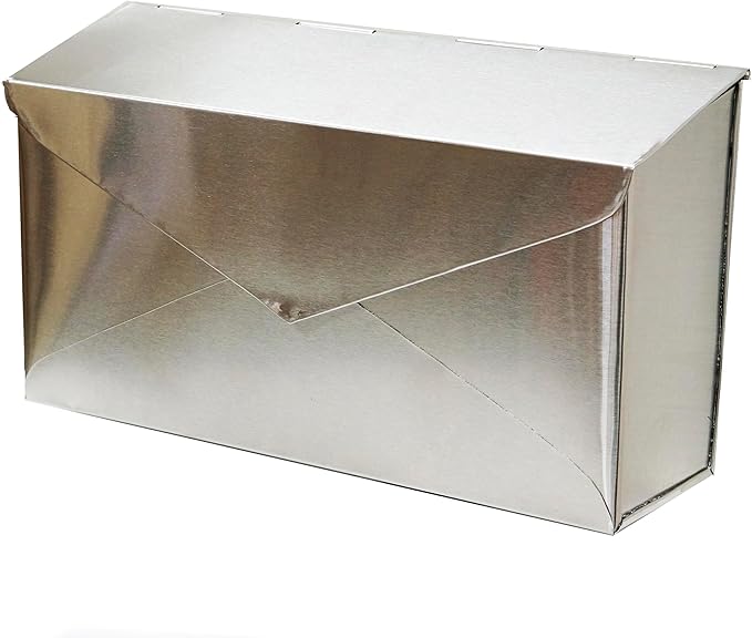 NACH Mailboxes for Outside Wall Mount, 12.5 x 5 x 10 inch, Stainless Steel Mail Box Wall Mounted, Waterproof Mailbox for Door - The Modern Envelope Mailbox