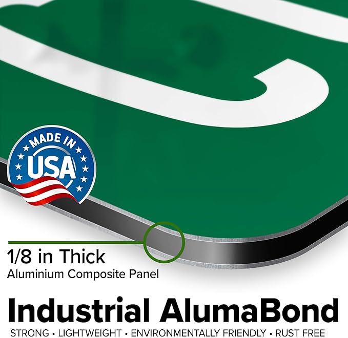 Custom Street Sign, Road Sign, Address Sign, 8 Colors, Reflective Option, Mounting Options, 12x48 Inch, Thick Rust-Free AlumaBond, USA Made by My Sign Center, (Classic)…