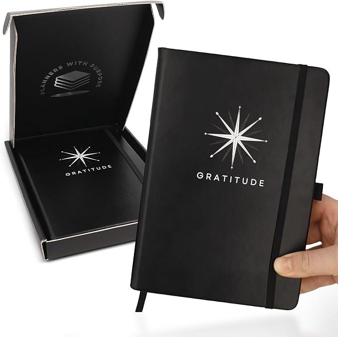 Planners with Purpose Gratitude Journal for Men - Daily Self Care & Productivity Planner with Guided Prompts for Reflection, Mindfulness - Undated 5 Minute Journal for Focus, Growth & Mental Wellness