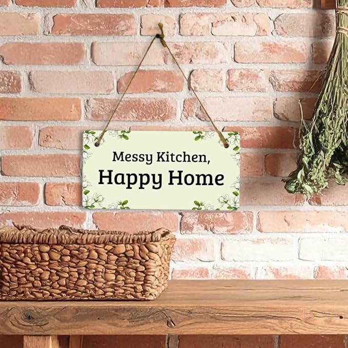 Signs ByLITA Magnolia White Personalized Hanging Wall or Door Sign (5 x 10") | Custom Signage for Your Home & Business