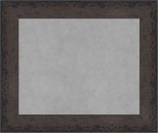 Amanti Art Black Framed Magnetic Board 21x25 Small Vision Board for use with Magnets, 100% Metal Sheet to Display Items as Office Decor or for Home Organization in mudroom, Kitchen or Kids Room